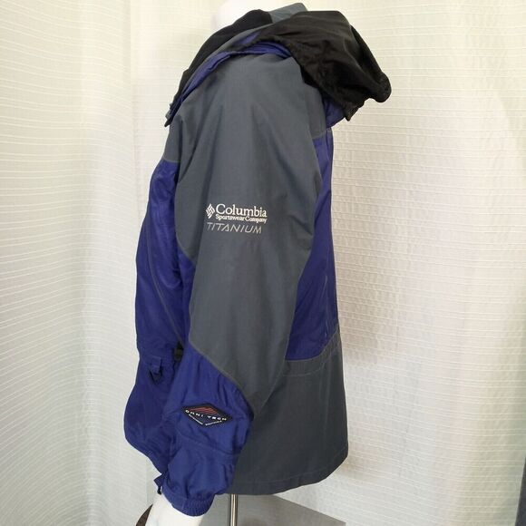 Columbia TITANIUM Jacket Waterproof OmniTech Snowboard Ski Shell Blue Women's L - Picture 6 of 16